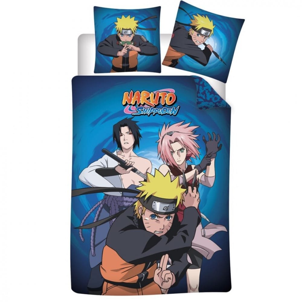 AYM070026.jpg Naruto Ninja Trio ágyneműhuzat 140×200cm, 63×63cm microfibre 1