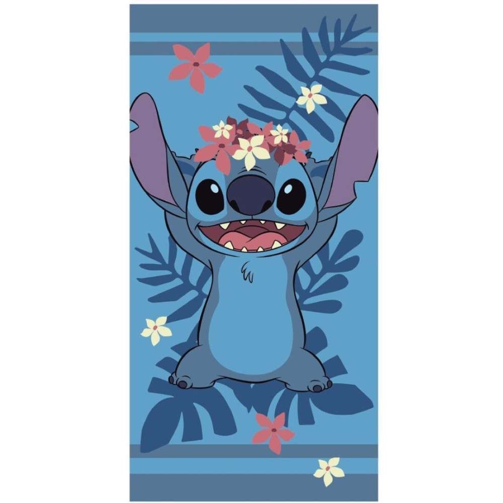 AYM074512.jpg Disney Lilo és Stitch, A csillagkutya Wreath fürdőlepedő, strand törölköző 70x140cm (Fast Dry) 1
