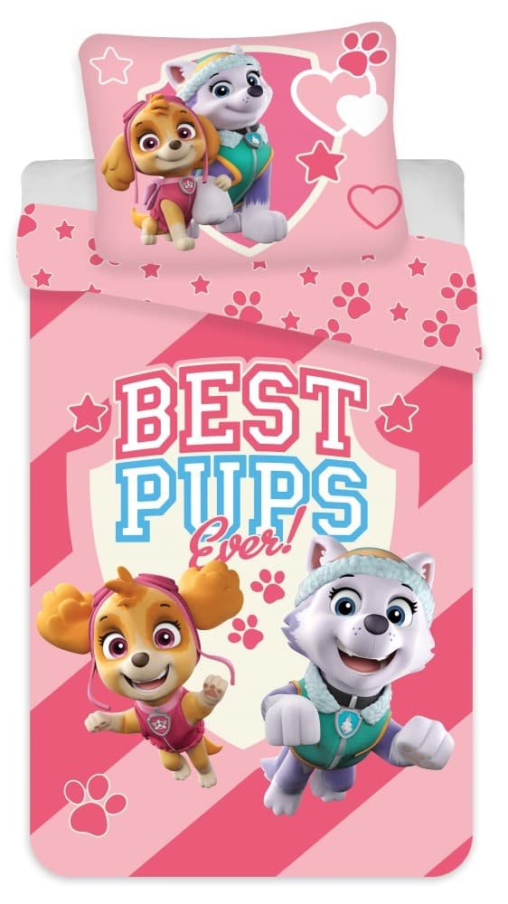 BRM004733.jpg Mancs Őrjárat Best Pups gyerek ágyneműhuzat 100×140cm, 40×45cm 1