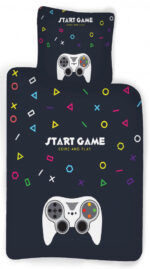 Gamer Start Game ágyneműhuzat  140×200cm, 60×63 cm 1