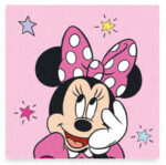 Disney Minnie Star kéztörlő, arctörlő, törölköző 30x30cm 1