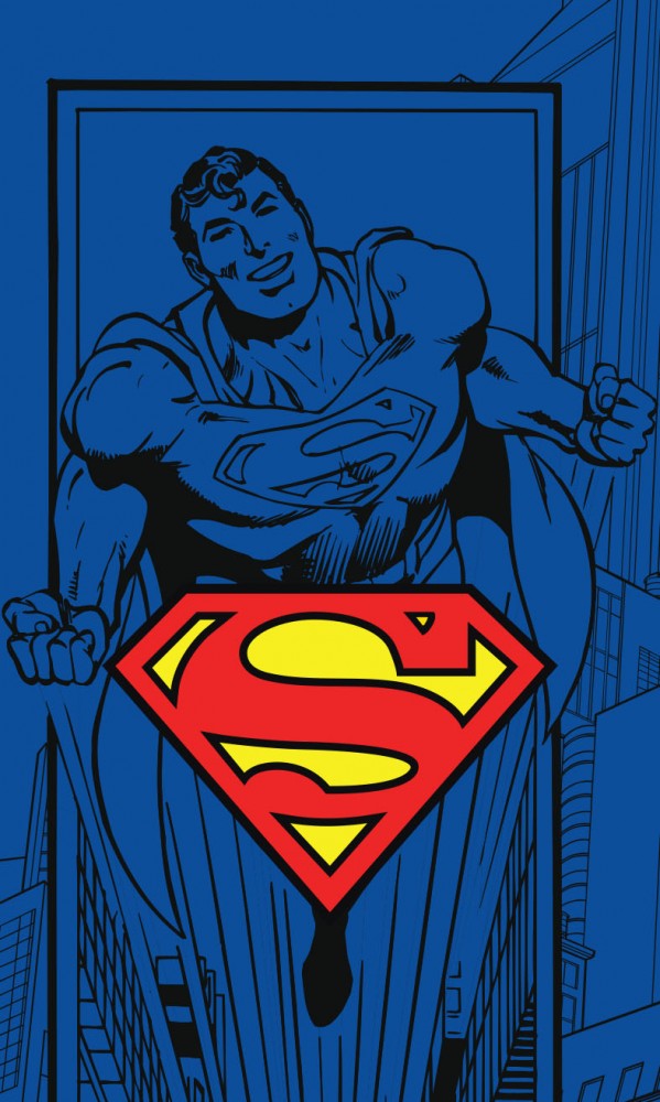 CBX191112SUP.jpg Superman kéztörlő arctörlő, törölköző 30x50cm 1
