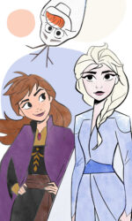 Disney Jégvarázs Family kéztörlő arctörlő, törölköző 30x50cm 1