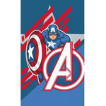 Bosszúállók Captain America kéztörlő, arctörlő, törölköző 30x50 cm 1