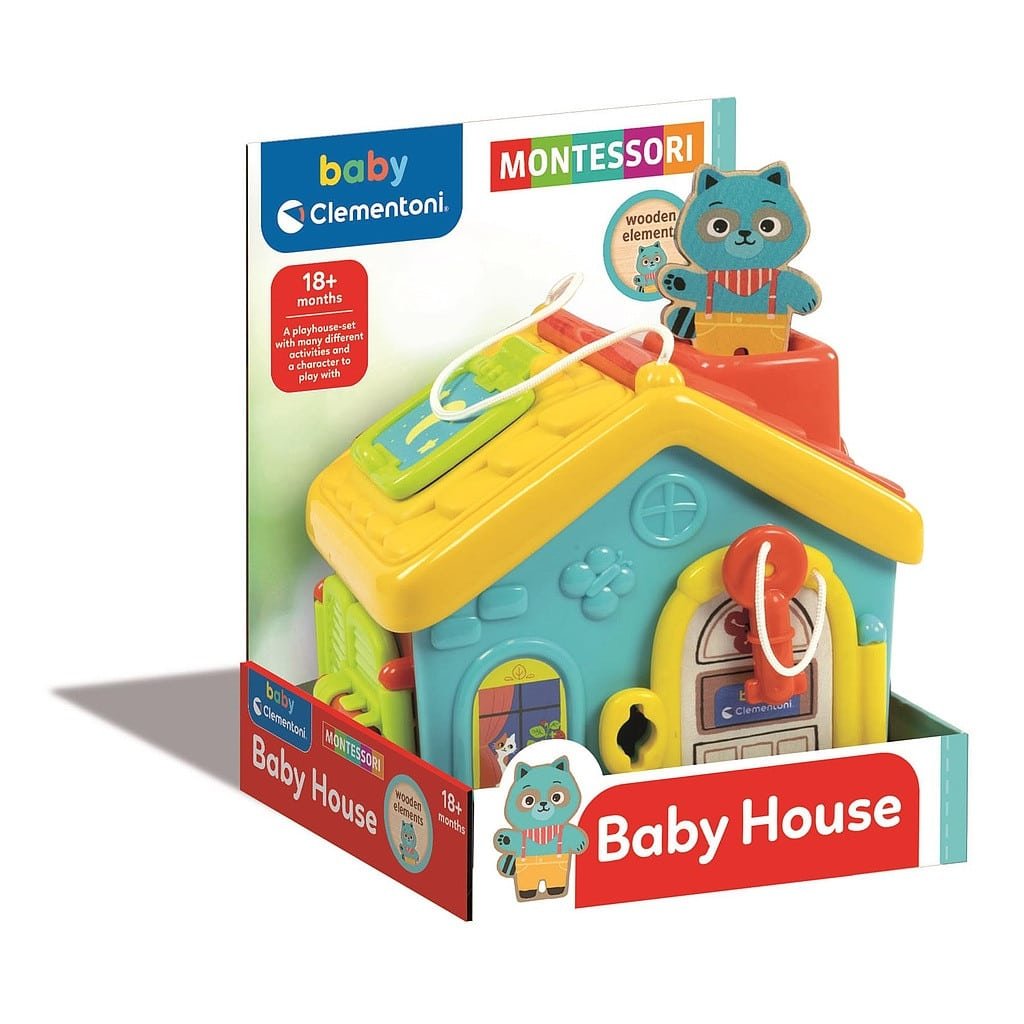 CMC17874.jpg Kulcsos házikó Montessori készségfejlesztő játék Clementoni 1