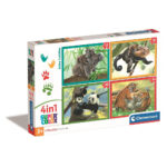 Állatos Baby Cuddles 4 az 1-ben puzzle Clementoni 1