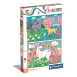 Unikornis Believe 2x20 db-os puzzle Clementoni 1