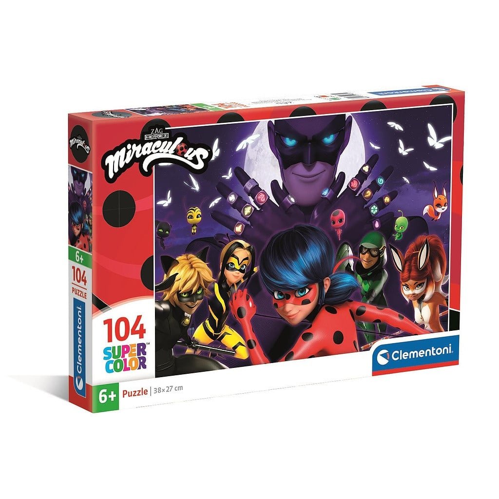 CMC25765.jpg Katicabogár és Fekete macska kalandjai Hawk Moth 104 db-os puzzle Clementoni 1