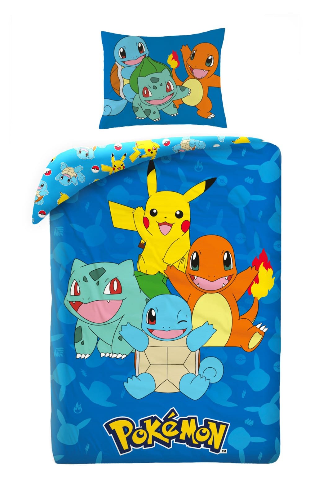 HAX608287.jpg Pokémon Blue ágyneműhuzat 140×200cm, 70×90cm microfibre 1