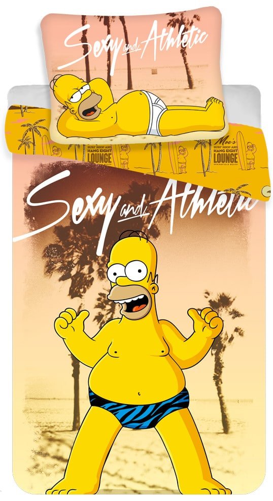 JFK019351.jpg A Simpson család Beach ágyneműhuzat 140×200cm, 70×90cm 1