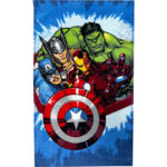Bosszúállók Dynamic Heroes kéztörlő, arctörlő, törölköző 30x50 cm 1