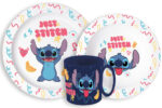 Disney Lilo és Stitch Palms étkészlet, micro műanyag szett bögrével 265 ml 1