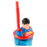 Superman 3D Figurine szívószálas pohár 360 ml 4